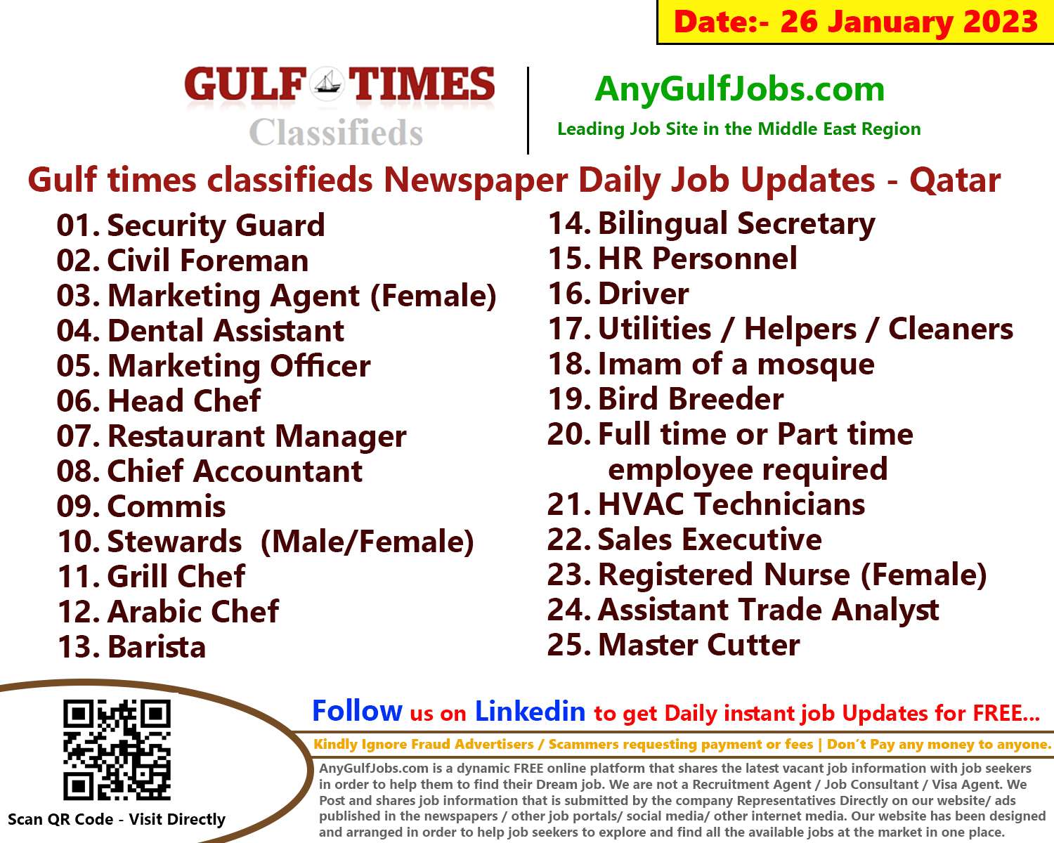 Gulf Times Job Vacancies Qatar