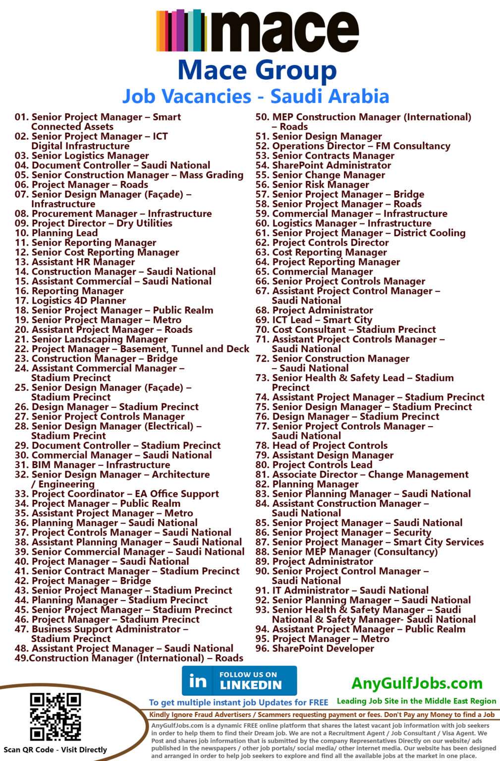 Mace Group Jobs Careers Saudi Arabia 2024