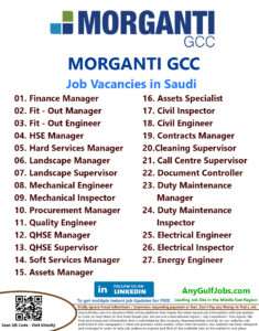 Morganti GCC Jobs | Morganti GCC Careers - Saudi Arabia