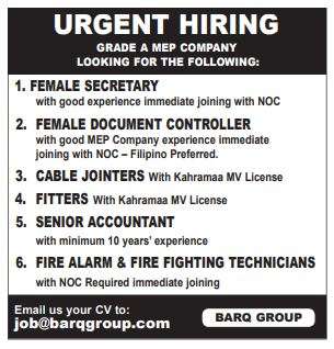 1 1 Gulf Times Classified Jobs - 02 Mar 2023