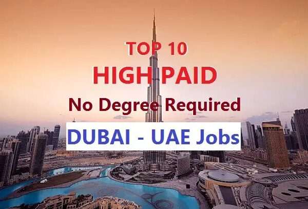 10 High Salary Jobs in Dubai Which Require No College Degree