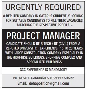 11 3 Gulf Times Classified Jobs - 28 Mar 2023