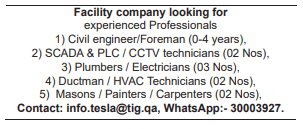 3 6 Gulf Times Classified Jobs - 26 Mar 2023