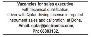 5 Gulf Times Classified Jobs - 01 Mar 2023