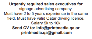 8 6 Gulf Times Classified Jobs - 28 Mar 2023