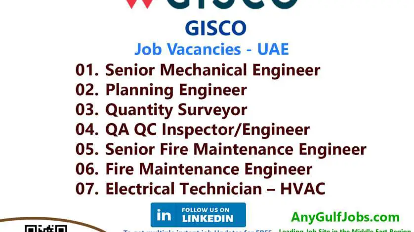 List of GISCO Jobs -  UAE 