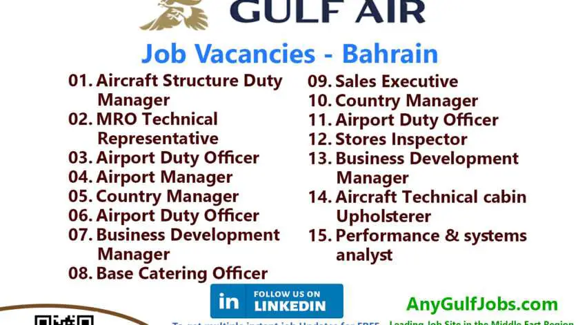 Gulf Air Jobs | Careers- Bahrain