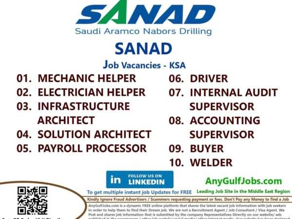 SANAD Jobs | Careers- KSA