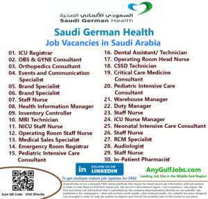 List of Saudi German Health Jobs - Saudi Arabia