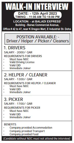 1 6 Gulf Times Classified Jobs - 10 April 2023