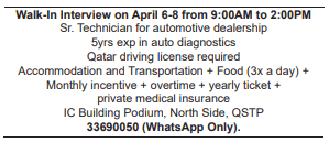 2 2 Gulf Times Classified Jobs - 04 April 2023