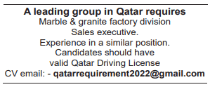 2 5 Gulf Times Classified Jobs - 09 April 2023