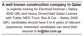 3 8 Gulf Times Classified Jobs - 13 April 2023