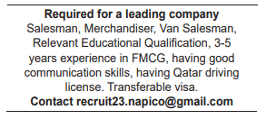 4 8 Gulf Times Classified Jobs - 13 April 2023