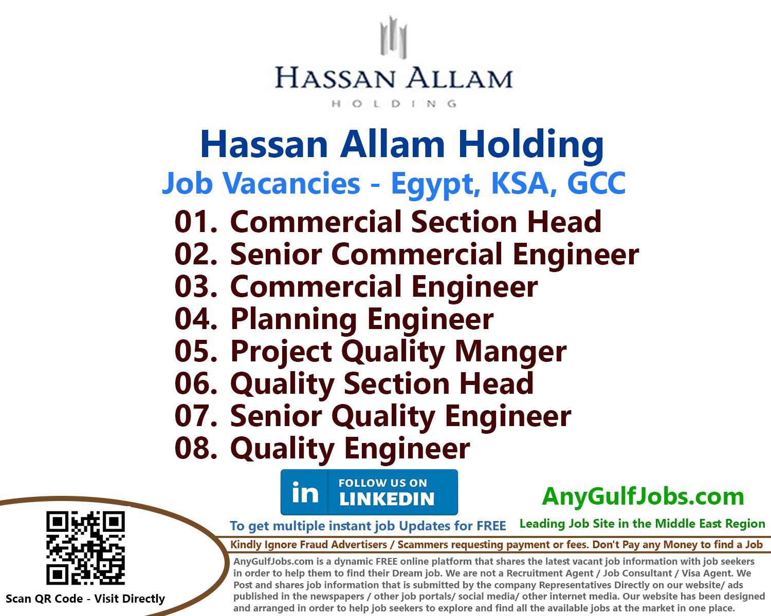 List of Hassan Allam Holding Jobs - Egypt | KSA
