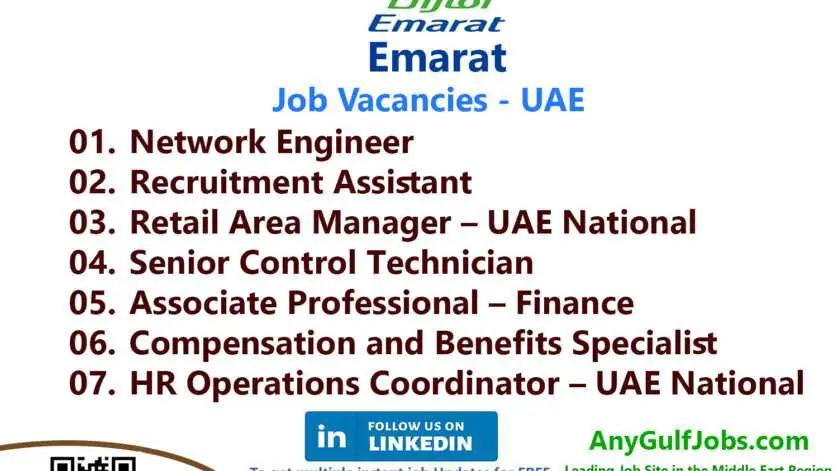 List of Emarat Jobs - UAE