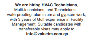 3 2 Gulf Times Classified Jobs - 05 June 2023