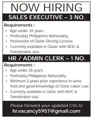 6 9 Gulf Times Classified Jobs - 15 June 2023