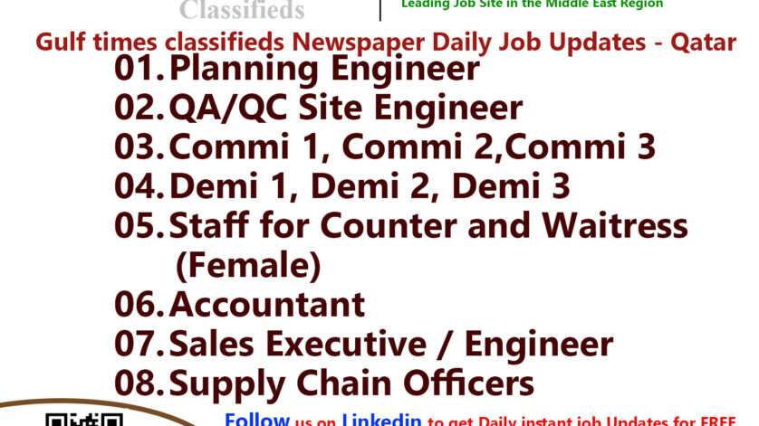 Gulf times classifieds Job Vacancies Qatar - 20 June 2023