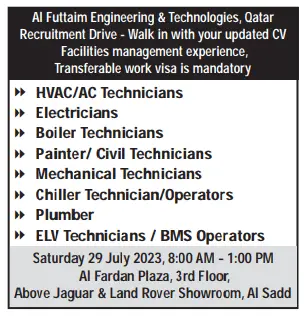 1 17 Gulf Times Classified Jobs - 27 July 2023