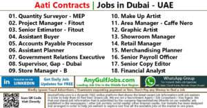 Aati Contracts Jobs | Careers - Dubai, UAE