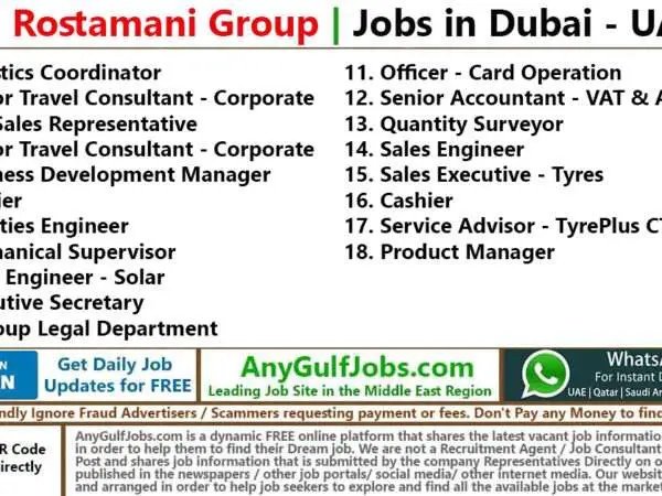 Al Rostamani Group Jobs | Careers - Dubai, UAE