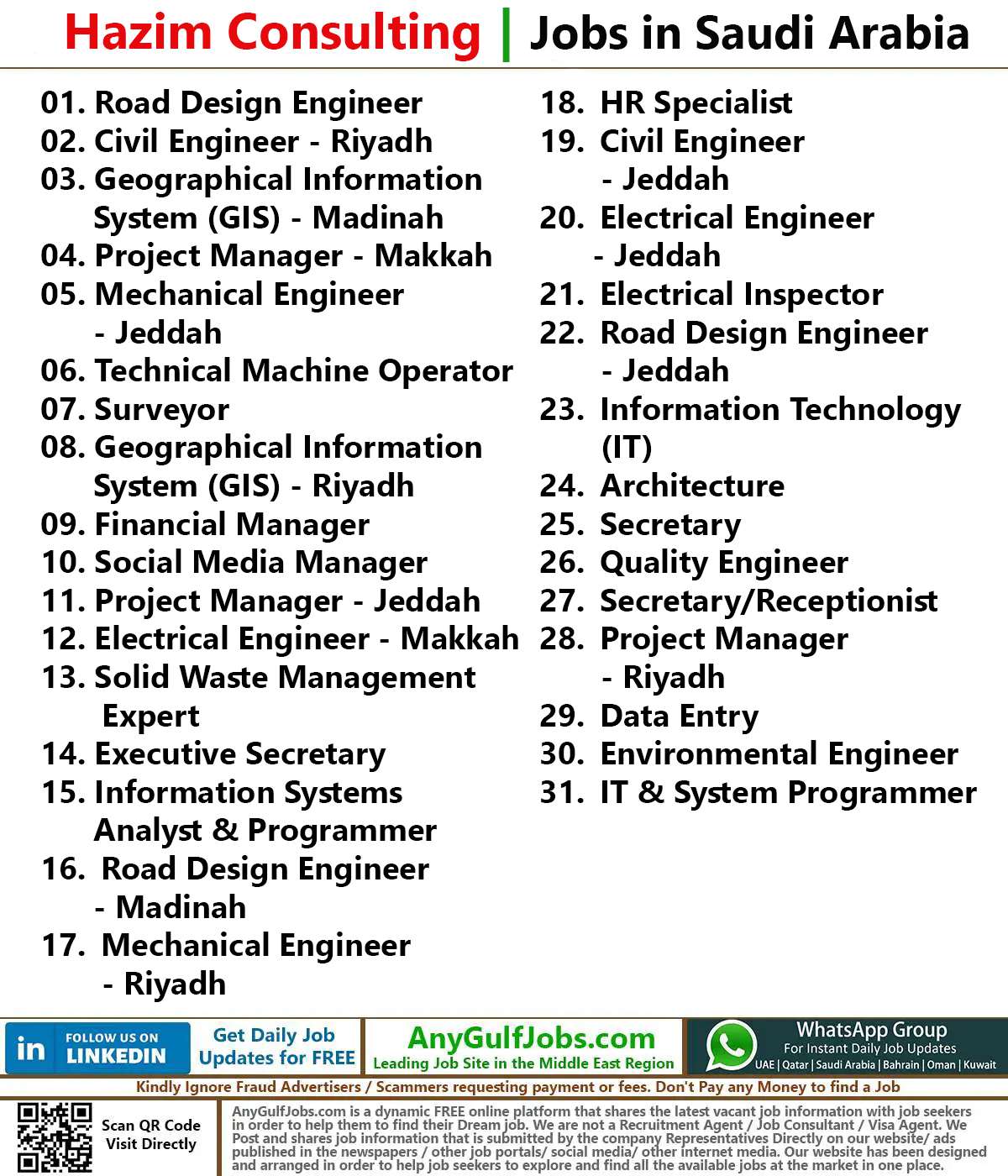 Hazim Consulting Jobs | Careers - Saudi Arabia