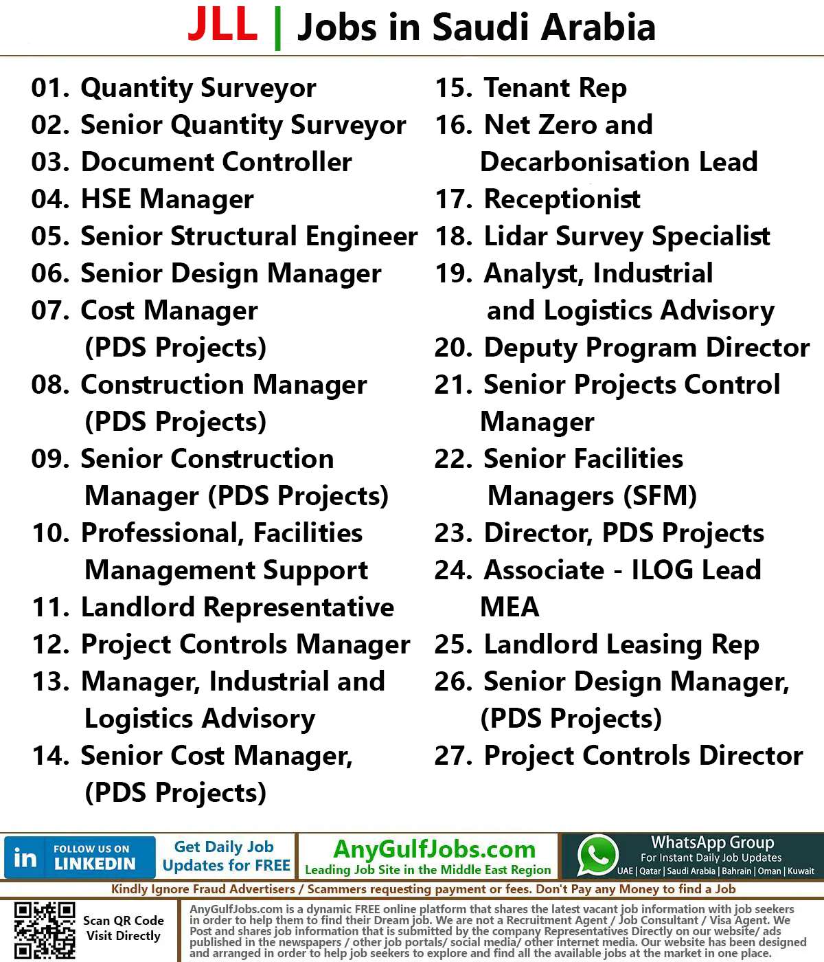 JLL Jobs in Saudi Arabia (September 2023)