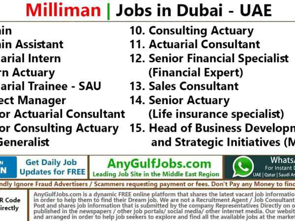 Milliman Jobs | Careers - Dubai, UAE