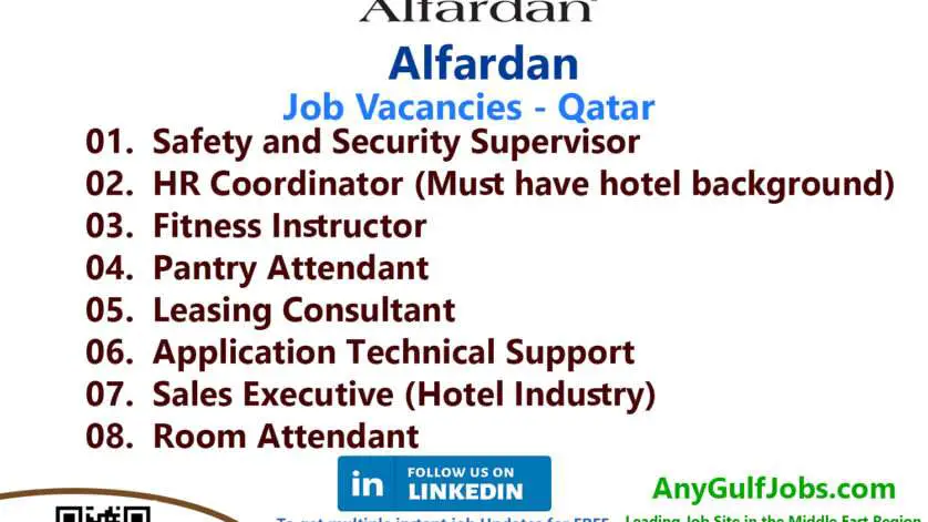 List of Alfardan Jobs - Qatar