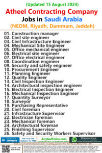 Atheel Contracting Company Jobs | Careers - Saudi Arabia