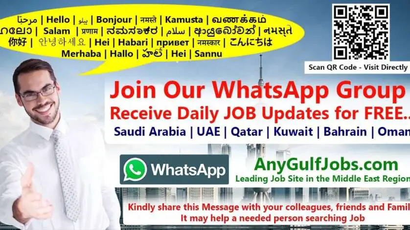 Join Our WhatsApp Group to Receive Daily JOB Updates for FREE.. -