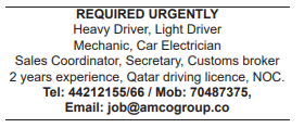 12 4 Gulf Times Classified Jobs - 24 September 2023