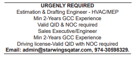 5 12 Gulf Times Classified Jobs - 20 September 2023