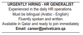 7 16 Gulf Times Classified Jobs - 27 September 2023