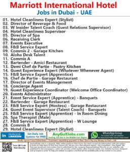 Marriott International Hotel Jobs | Careers - Dubai, UAE