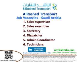 List of AlRashed Transport Jobs - Saudi Arabia