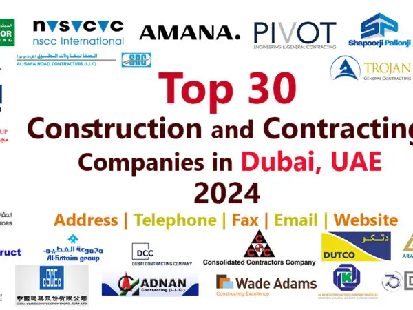 Top 30 Construction and Contracting Companies in Dubai - UAE