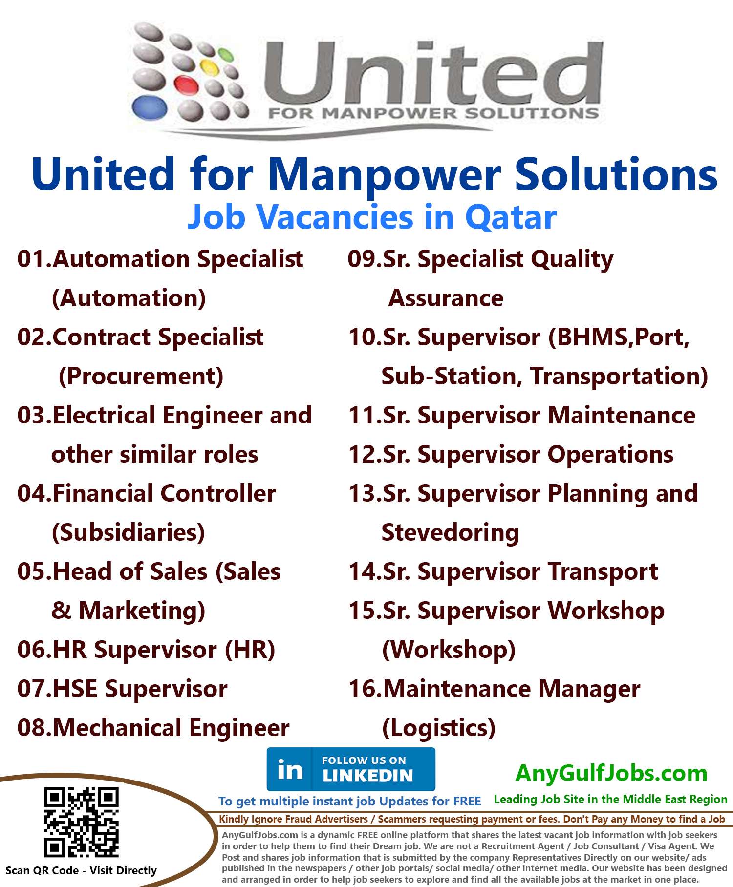 United for Manpower Solutions Jobs | Careers - Qatar