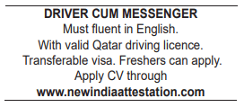 11 5 Gulf Times Classified Jobs - 13 November 2023