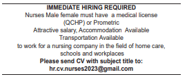 11 8 Gulf Times Classified Jobs - 20 November 2023