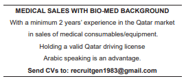 15 4 Gulf Times Classified Jobs - 26 November 2023