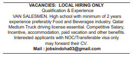 2 8 Gulf Times Classified Jobs - 13 November 2023