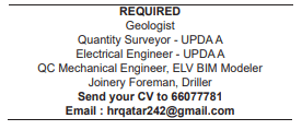 3 6 Gulf Times Classified Jobs - 09 November 2023