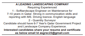 7 13 Gulf Times Classified Jobs - 22 November 2023