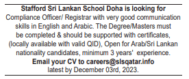7 16 Gulf Times Classified Jobs - 28 November 2023