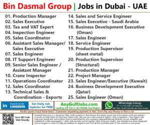 Bin Dasmal Group Jobs | Careers - Dubai, UAE