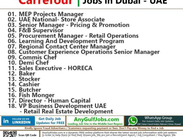 Carrefour Job Vacancies Dubai | UAE