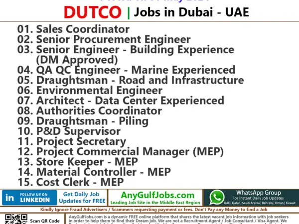 DUTCO Jobs | Careers - Dubai - UAE