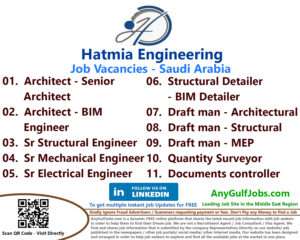 List of Hatmia Engineering Jobs - Saudi Arabia
